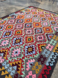 Afghan Maimana Kilim Rug | 5' 5" x 7' 3"