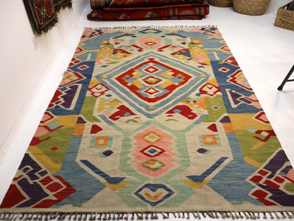 Afghan Maimana Kilim Rug | 5' 7" x 8' 9"