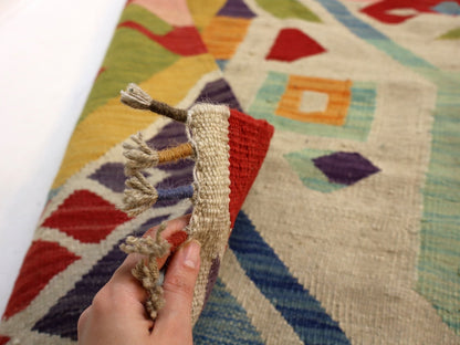 Afghan Maimana Kilim Rug | 5' 7" x 8' 9"