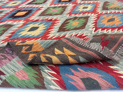 Afghan Maimana Kilim Rug | 5' x 6' 7"