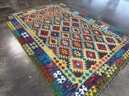 Afghan Maimana Kilim Rug | 6' 10" x 9' 11"