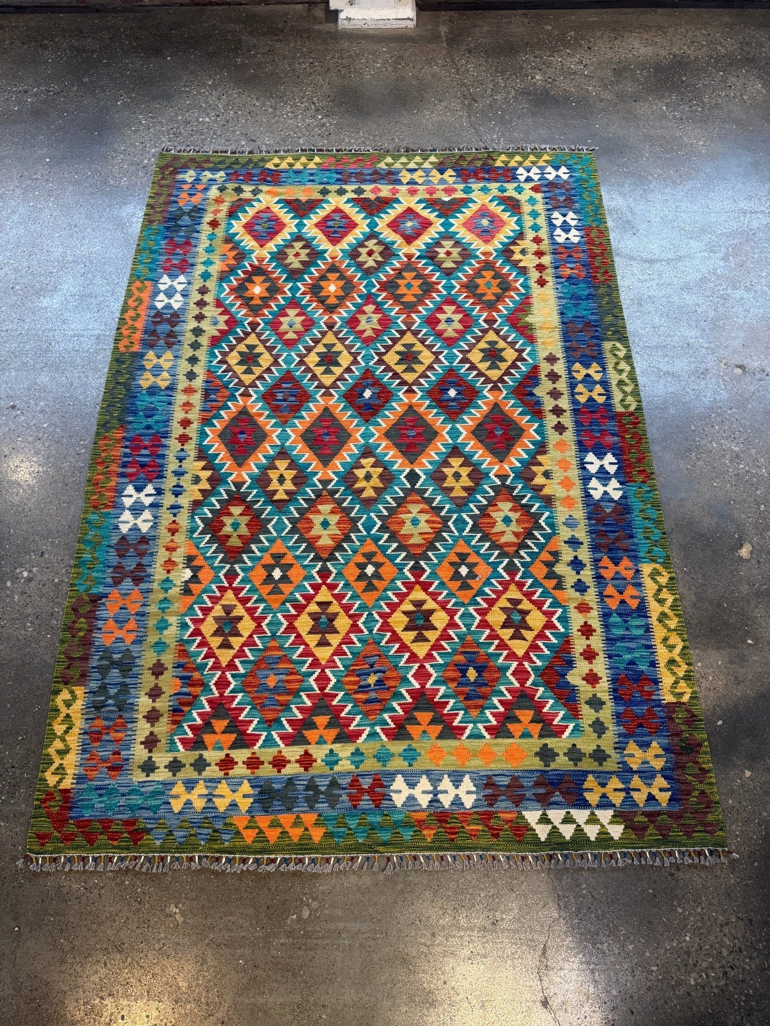 Afghan Maimana Kilim Rug | 6' 10" x 9' 11"