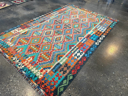 Afghan Maimana Kilim Rug | 6' 6" x 9' 8"