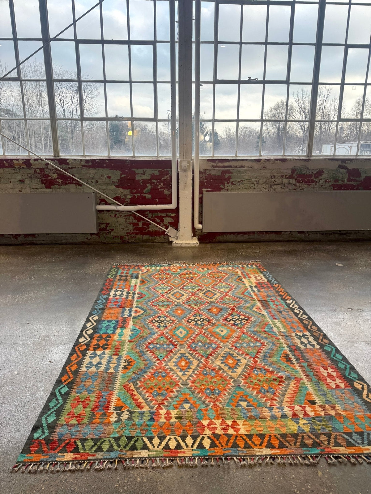 Afghan Maimana Kilim Rug | 6' 6" x 9' 8"