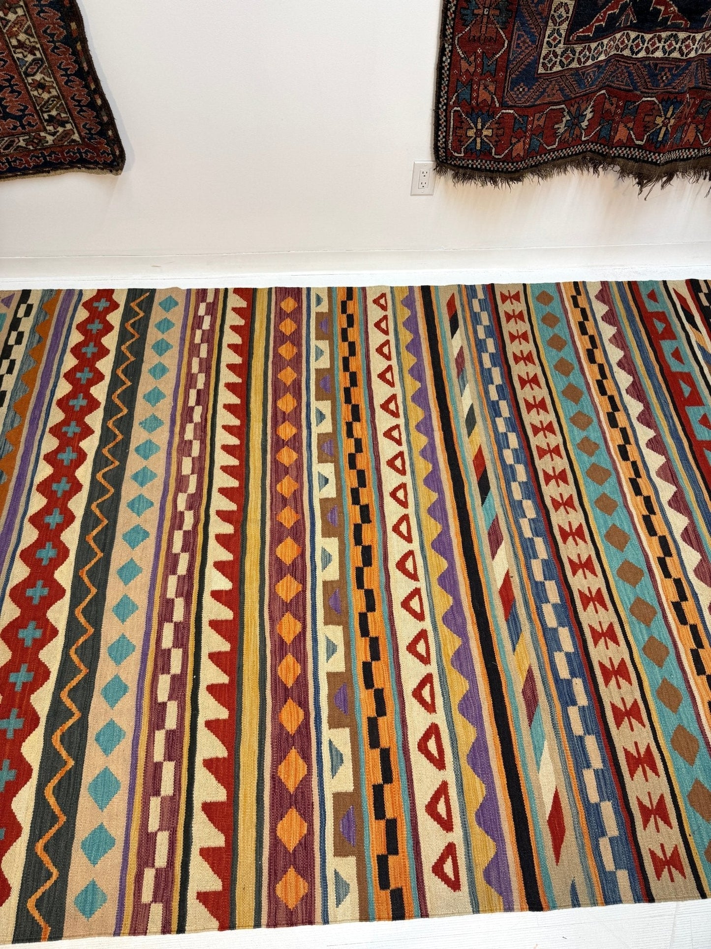 Afghan Maimana Kilim Rug | 6' 7" x 9' 10"