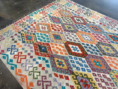 Afghan Maimana Kilim Rug | 7' x 9' 11"