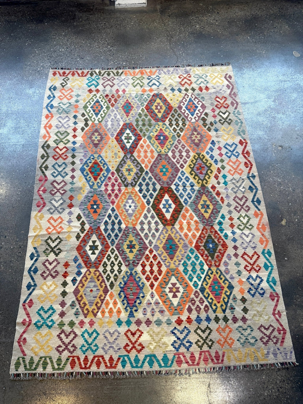 Afghan Maimana Kilim Rug | 7' x 9' 11"