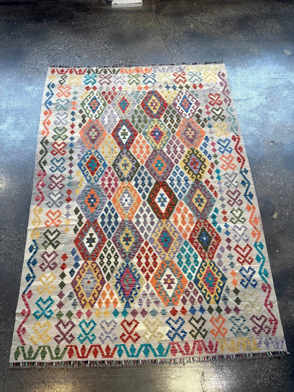 Afghan Maimana Kilim Rug | 7' x 9' 11"