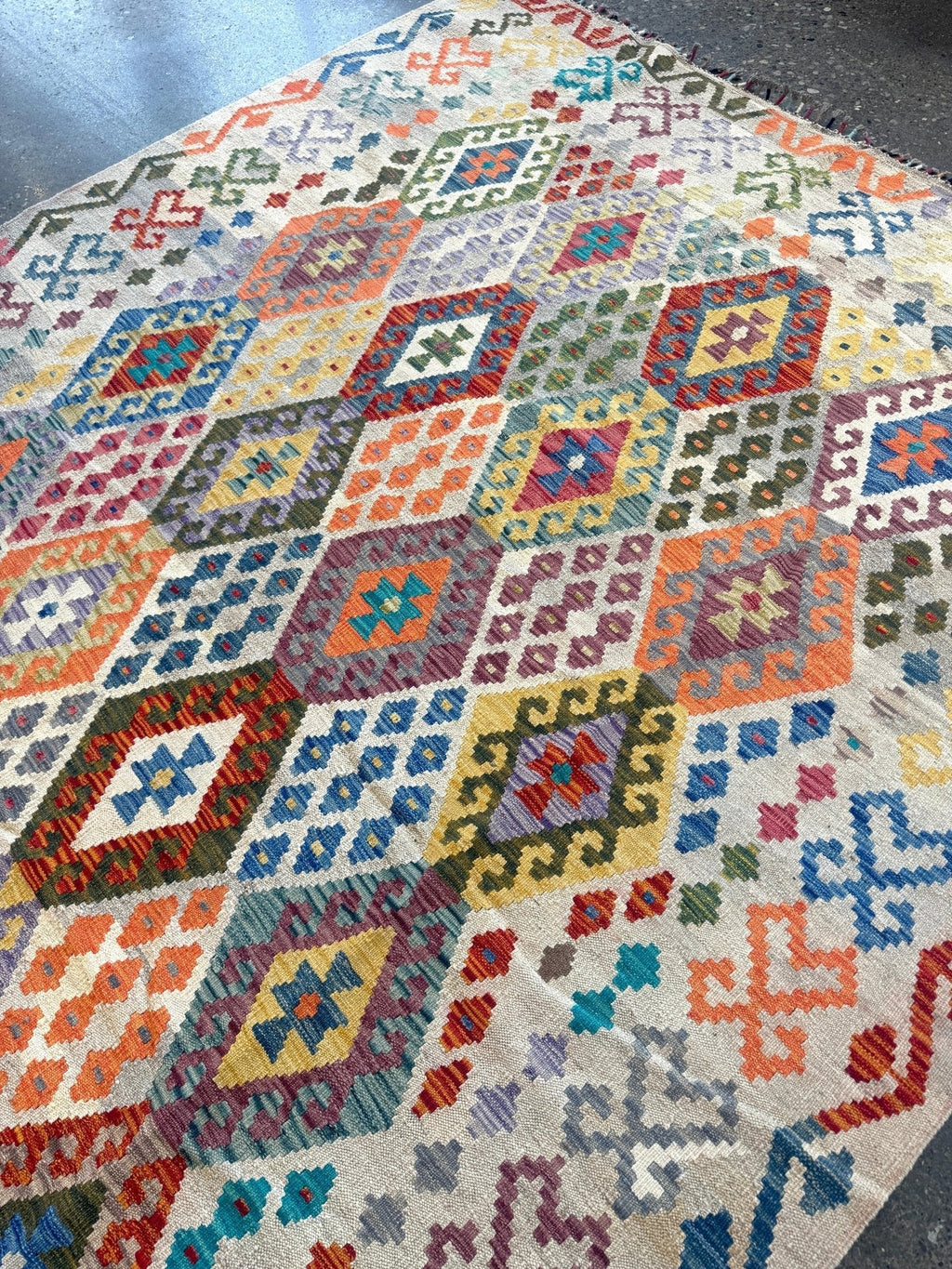 Afghan Maimana Kilim Rug | 7' x 9' 11"