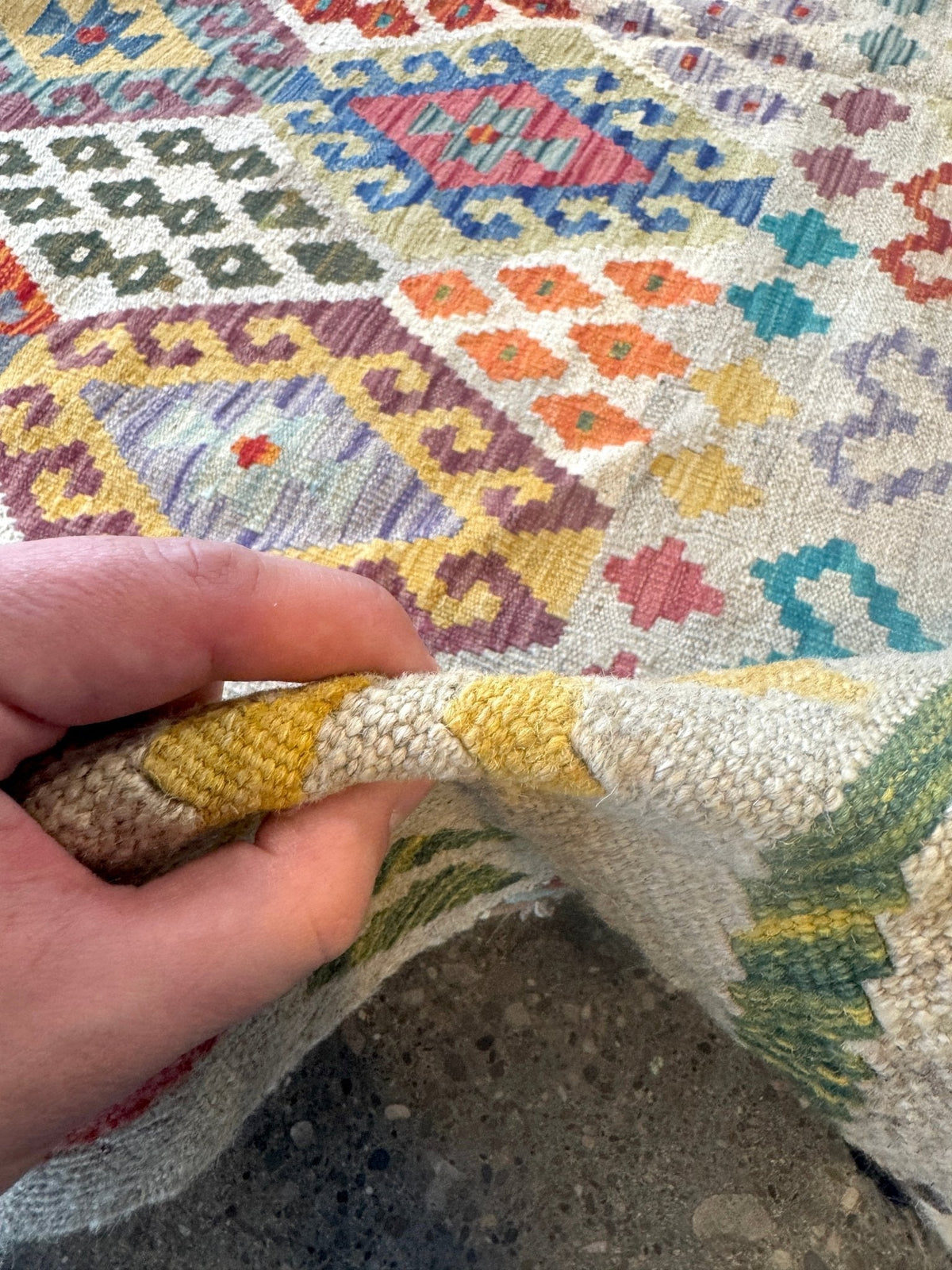 Afghan Maimana Kilim Rug | 7' x 9' 11"
