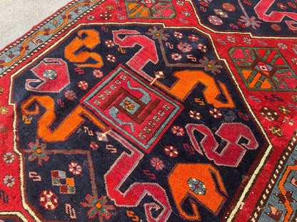 Antique Cloud band Karabagh Runner | 3' 4" x 9'