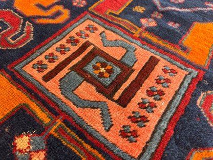 Antique Cloud band Karabagh Runner | 3' 4" x 9'
