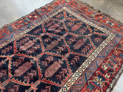 Antique Persian Bakhtiari Rug | 5' x 7’ 4"