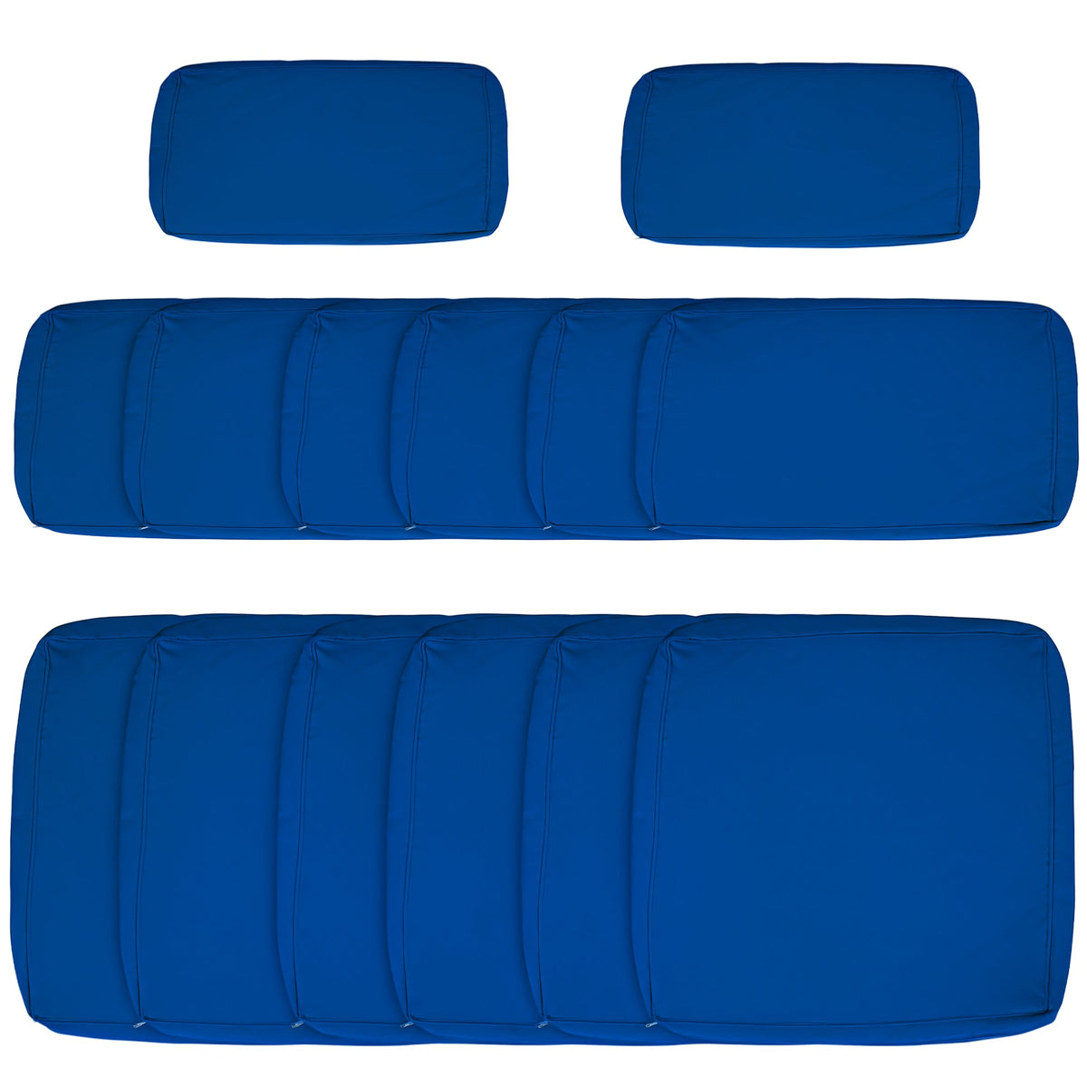 Outdoor 14pc Patio Rattan Sofa Set Cushion Polyester Cover Replacement Set - No Cushion Included Beige