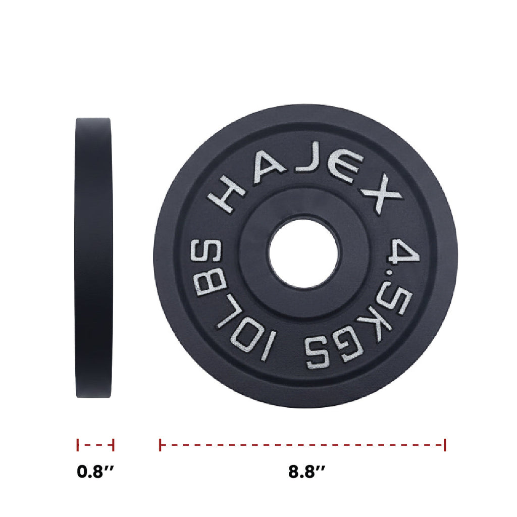 Cast Iron Weight Plates - Standard, Olympic in LBs, KGs