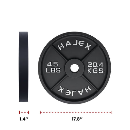 Cast Iron Weight Plates - Standard, Olympic in LBs, KGs
