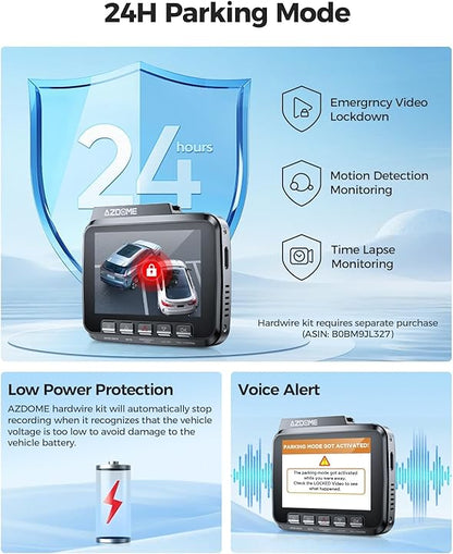 AZDOME GS63H Pro Front and Rear Dash Cam - Royal Eagles Promise of Peace