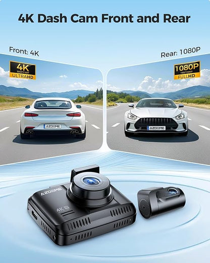 AZDOME GS63H Pro Front and Rear Dash Cam - Royal Eagles Promise of Peace