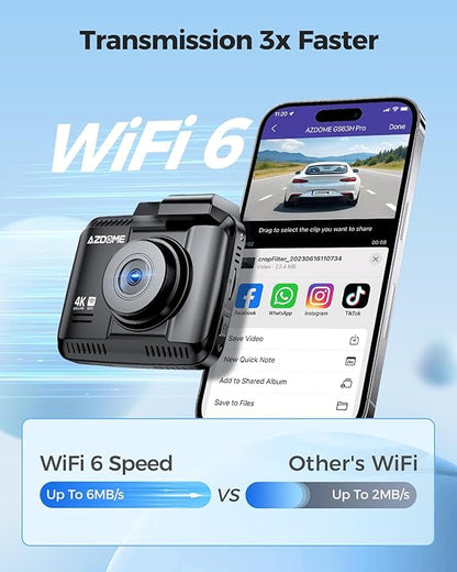AZDOME GS63H Pro Front and Rear Dash Cam - Royal Eagles Promise of Peace