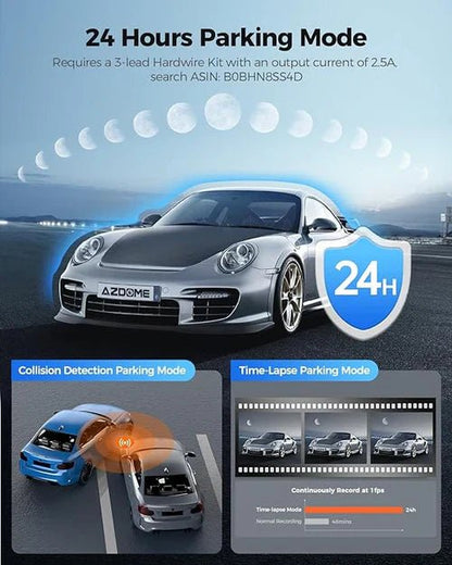 AZDOME M580 3CH 5K Dash Cam - Royal Eagles Promise of Peace