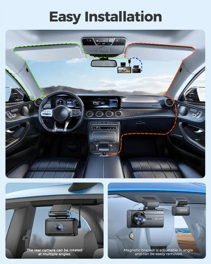 AZDOME M580 3CH 5K Dash Cam - Royal Eagles Promise of Peace
