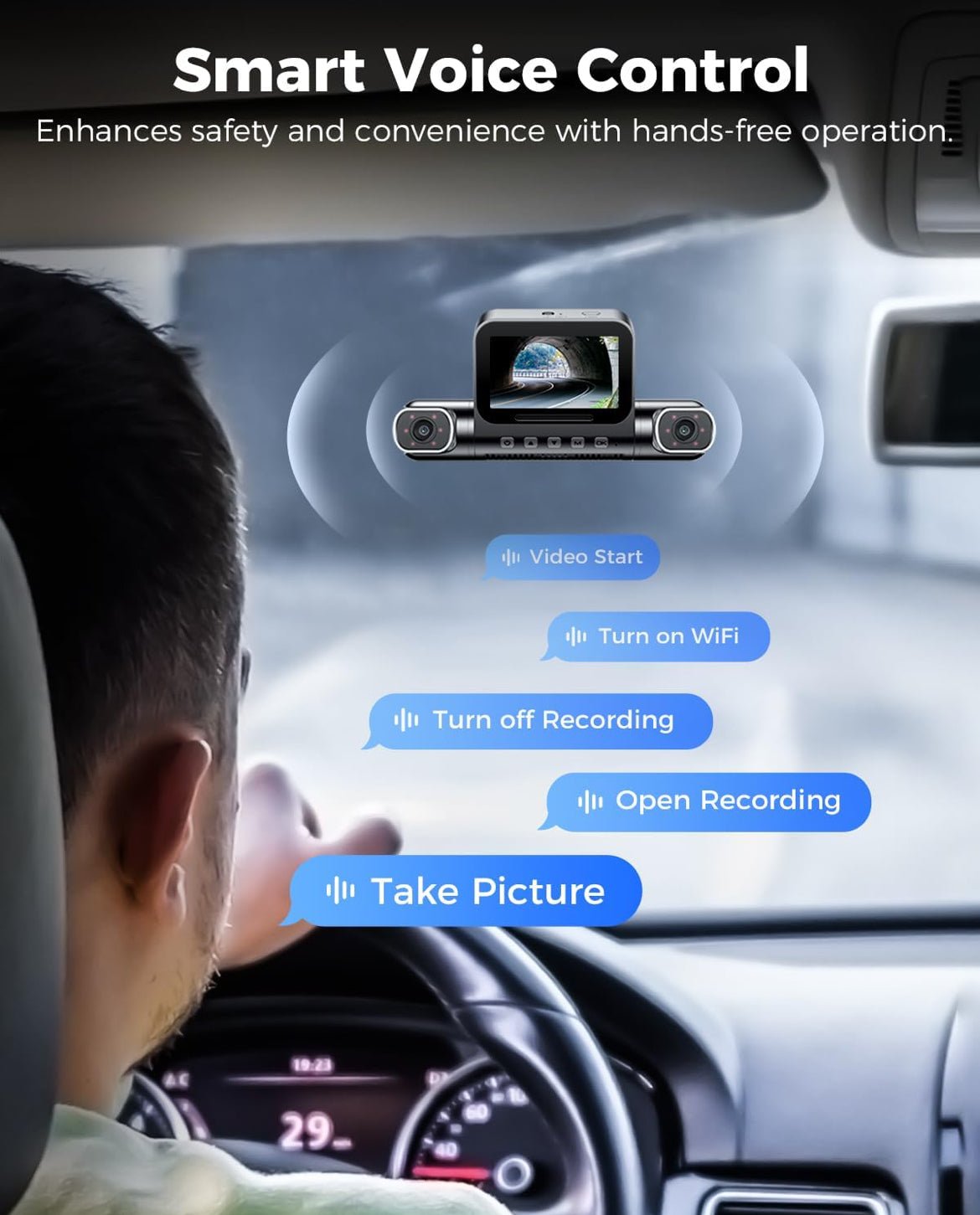 AZDOME M660 4 Channel 360° Dash Cam with 128GB eMMC, 2.5K+1K+1K+1K Dashcam - Royal Eagles Promise of Peace