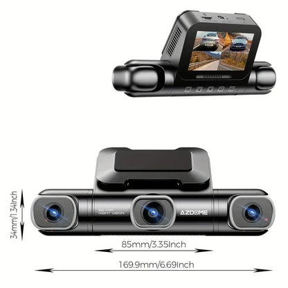 AZDOME M660 4 Channel 360° Dash Cam with 128GB eMMC, 2.5K+1K+1K+1K Dashcam - Royal Eagles Promise of Peace
