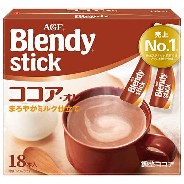 AGF Blendy Stick Cocoa Ore (10.3g x 18 pieces) x 6 boxes [shipped in Japan]