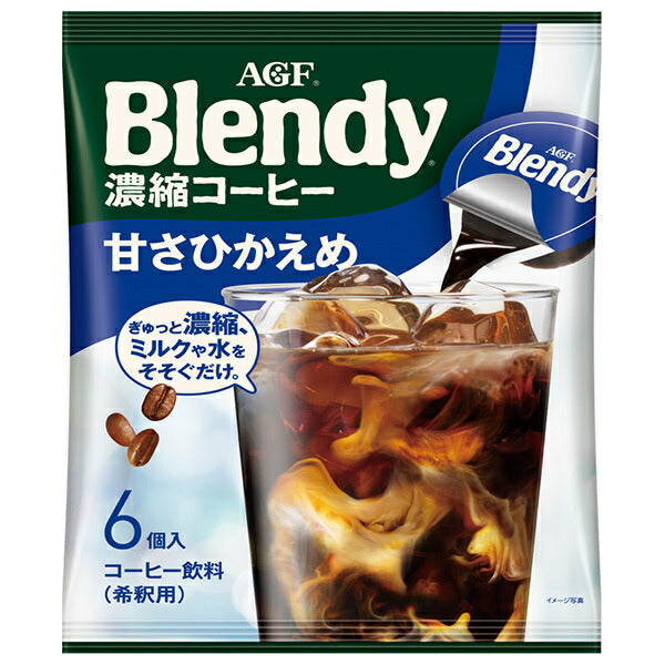 AGF Blendy Potion Concentrated Coffee Mildly Sweet (18g x 6 pieces) x 12 bags [Shipped in Japan]