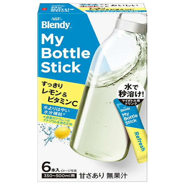 AGF ブレンディ マイボトルスティック すっきりレモン&ビタミンC (4.0g×6本)×24箱入【日本出荷】