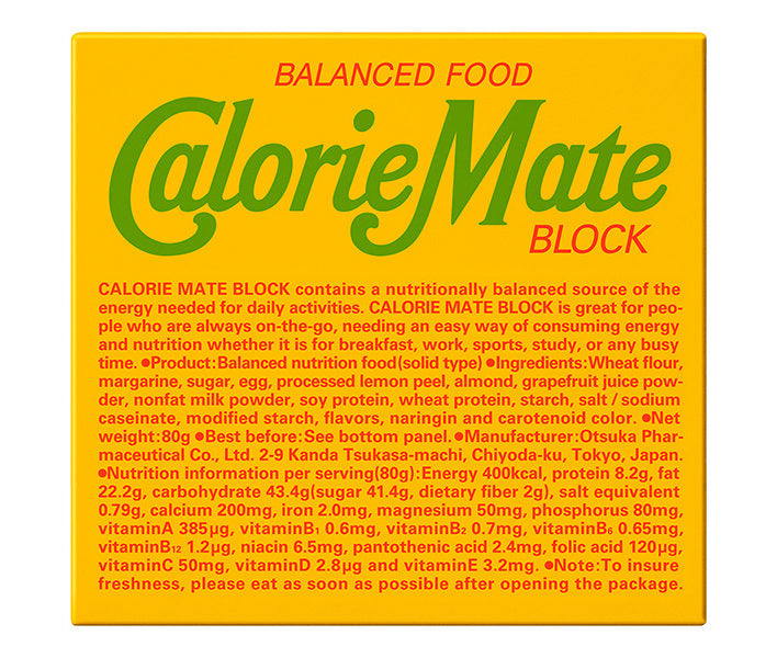 Otsuka Pharmaceutical Calorie Mate Block Fruit Flavor 1 box (4 pieces) x 30 boxes [Shipped in Japan]