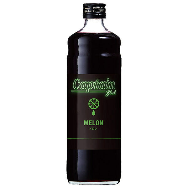 Nakamura Shoten Captain Black Melon 600ml bottle x 12 bottles [shipped in Japan]