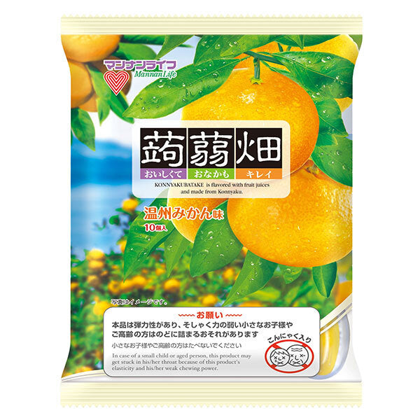 Mannan Life Konnyaku Hatake Unshu Mikan Flavor 25g x 10 pieces x 12 bags [Shipped in Japan]