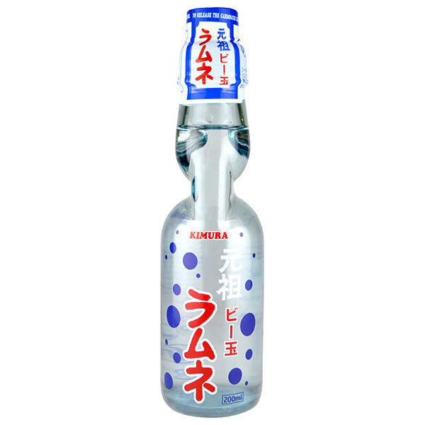 木村飲料 元祖ビー玉ラムネ 200ml瓶×18本入【日本出荷】
