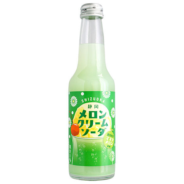 木村飲料 静岡メロンクリームソーダ 250ml瓶×24本入【日本出荷】