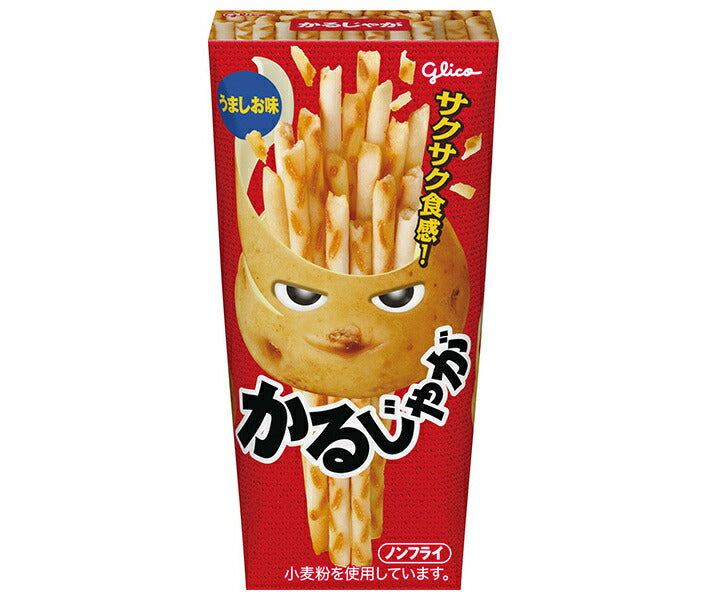 江崎グリコ かるじゃが うましお味 41g×10箱入【日本出荷】