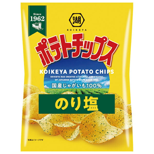 Koikeya potato chips seaweed salt 55g x 12 bags [shipped in Japan]