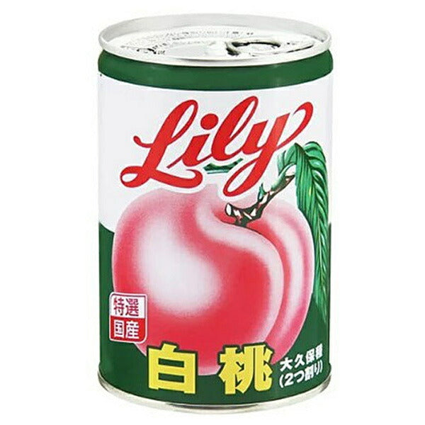 Lily Corporation Lily Lily White Peach No. 4 can 425g x 12 pieces [Shipped in Japan]