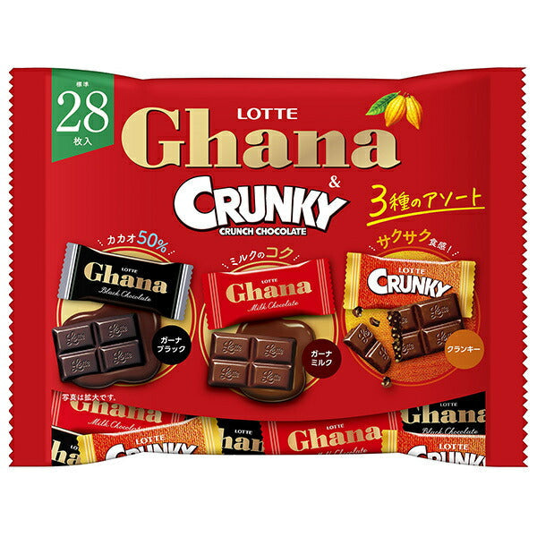 Lotte Ghana & Cranky Share Pack 105g x 20 bags [shipped in Japan]