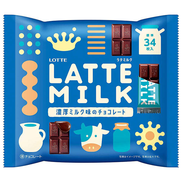Lotte LATTE MILK 135g x 18 bags [shipped in Japan]
