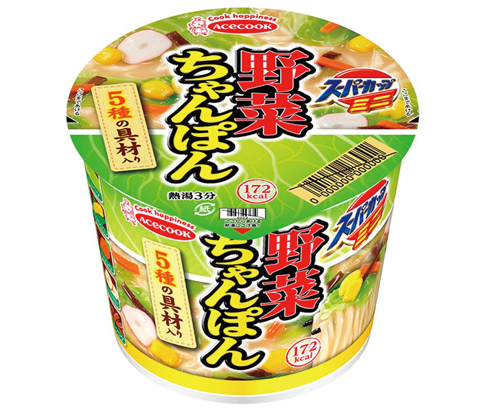 Acecook Super Cup Mini Vegetable Champon 42g x 12 pieces [Shipped in Japan]