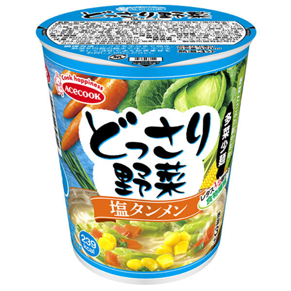Acecook Dossari Vegetable Salt Tanmen 57g x 12 pieces [Shipped in Japan]