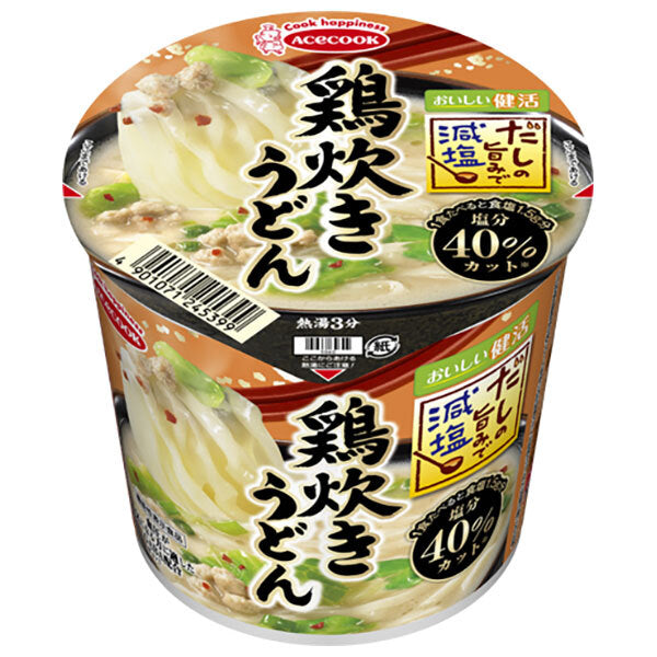 Acecook Low-sodium chicken-cooked udon with the flavor of dashi 45g x 12 pieces [shipped in Japan]