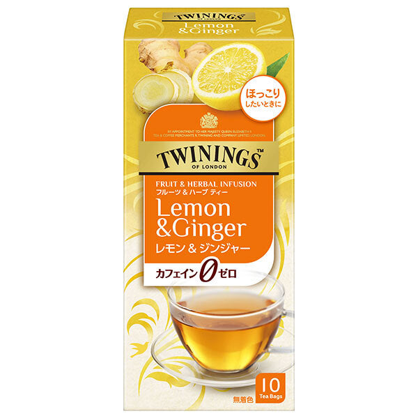 Kataoka Bussan Twinings Fruit & Herbal Tea Lemon & Ginger 10 bags x 6 bottles [shipped in Japan]