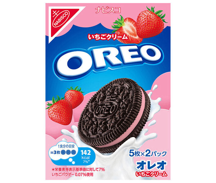 Mondelez Japan Oreo Strawberry Cream 10 pieces (5 x 2) x 12 pieces [Shipped in Japan]