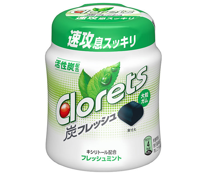 Mondelez Japan Clorets Charcoal Fresh Fresh Mint Bottle R (grain gum) 112g x 6 pieces [Shipped in Japan]