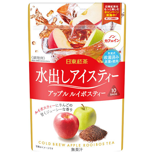 Mitsui Norin Nitto Black Tea Cold Brew Iced Tea Apple Rooibos Tea (2.5g x 10 bags) x 24 (6 x 4) bags [Shipped in Japan]