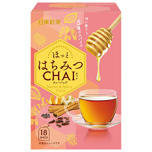 三井農林 日東紅茶 はちみつチャイ ティーバッグ 2g×18袋×48箱入【日本出荷】