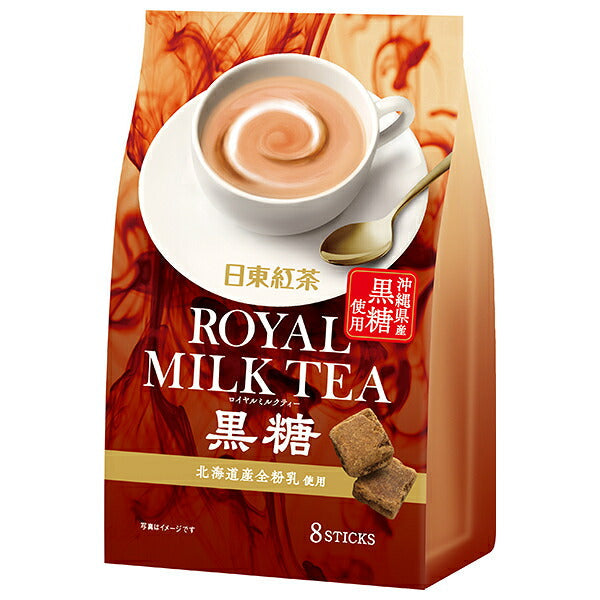 Mitsui Norin Nitto Black Tea Royal Milk Tea Brown Sugar (13.5g x 8 bottles) x 24 (6 x 4) pieces [Shipped in Japan]