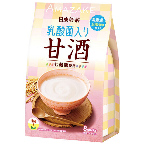 三井農林 日東紅茶 乳酸菌入り甘酒 12.5g×8本×24(6×4)袋入【日本出荷】